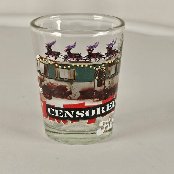 Christmas Vacation Shot Glass Set 4pc Clark Griswold 1.5oz Holiday Drink Bar - Picture 10 of 16